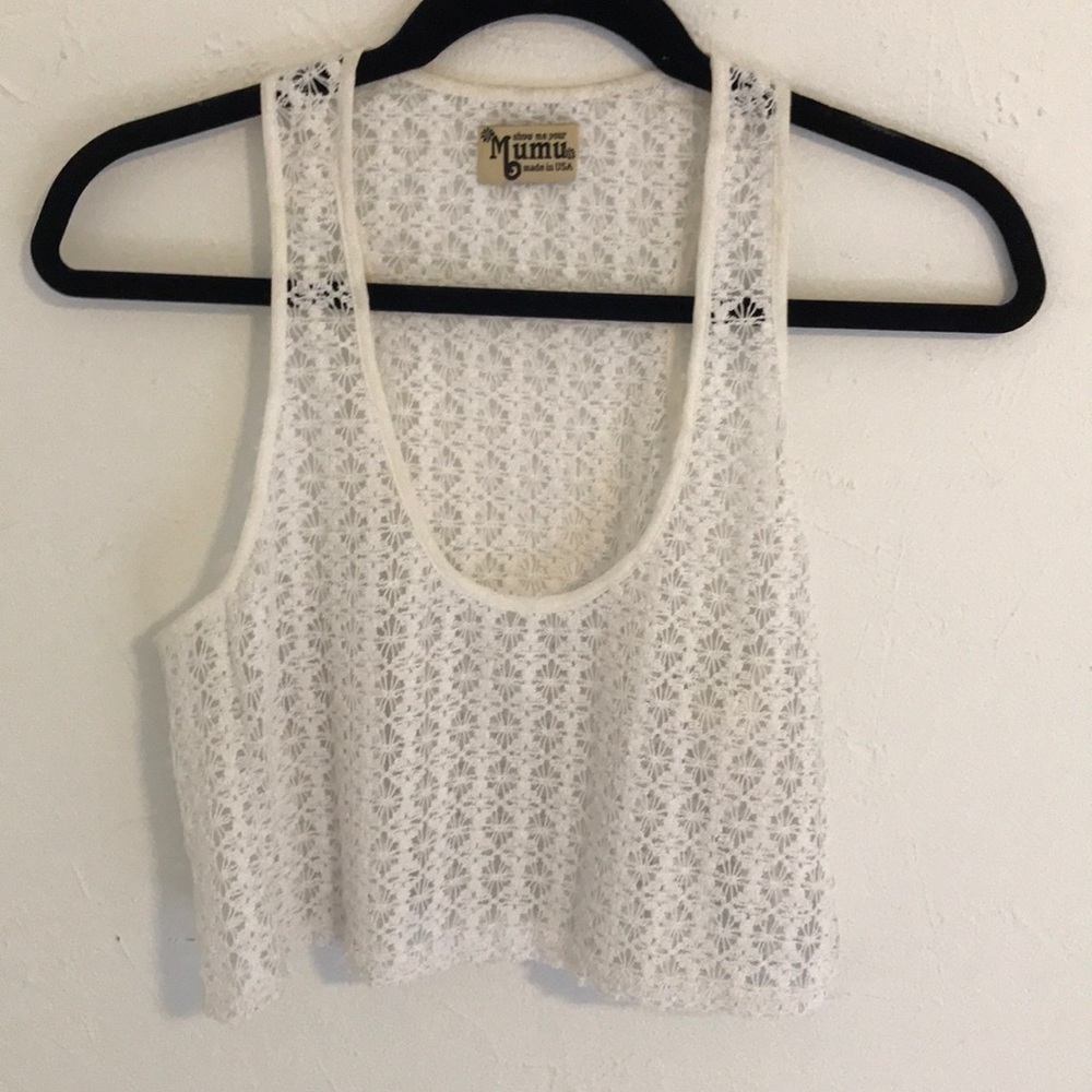 Show me Your Mumu mwah crop top